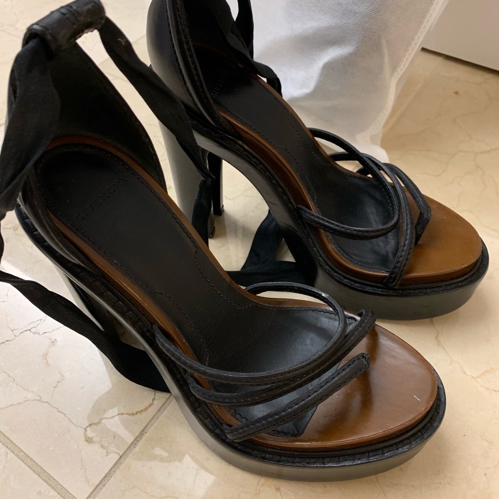 Leather Platform Givenchy Heels - image 3